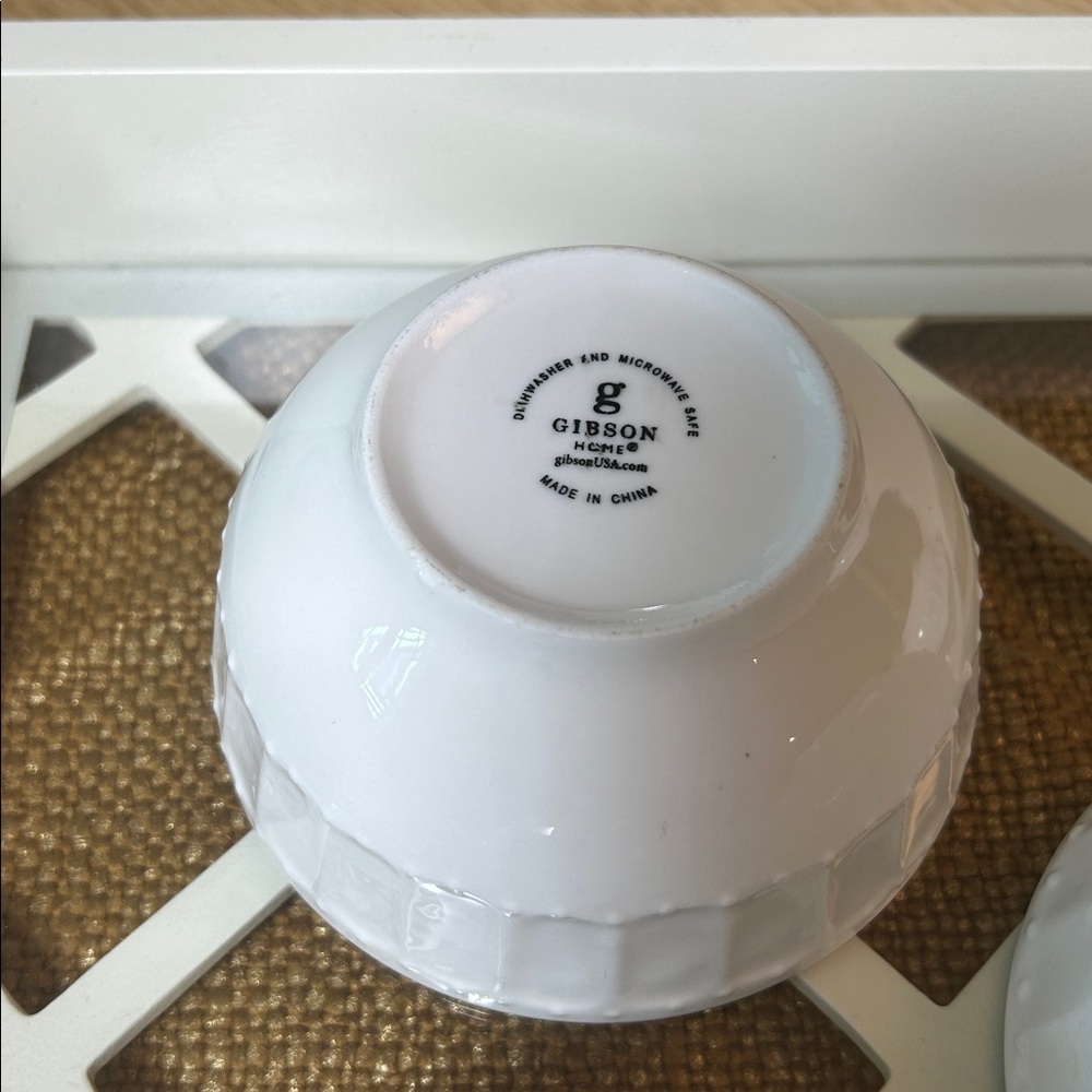 Gibson Design Regalia White Dessert Bowl (5) - Picture 4 of 5